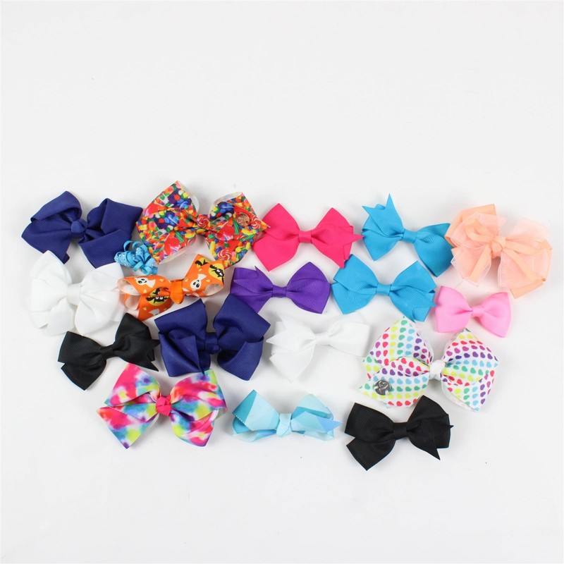 Lot of 20 Baby Hair Bows Accessories Mixed Sizes Multicolor