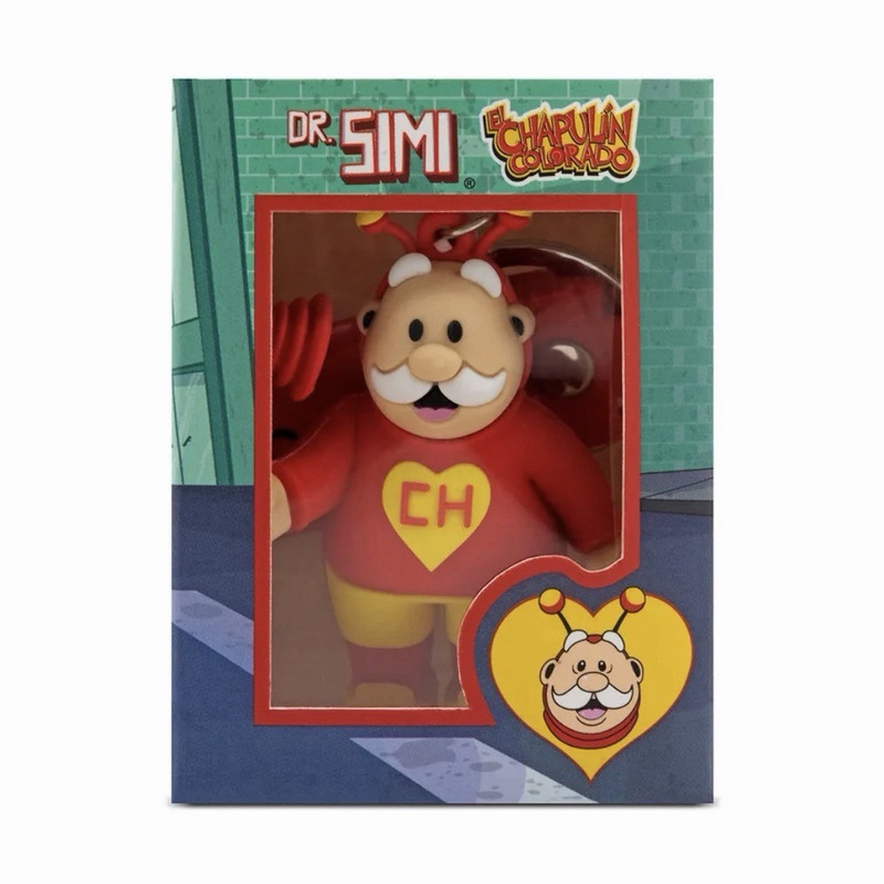 Dr. Simi El Chapulín Colorado Clip-On Keychain w/ Red Strap, TV Show