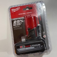 Milwaukee M12 RedLithium HIGH OUTPUT 5.0 Ah XC5.0 Battery Pack 48-11-2450 OEM