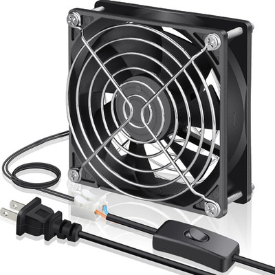 GDSTIME 90Mm EC Axial Cooling Fan 92Mm X 25Mm AC 110V 115V 120V 220V 240V Dual B