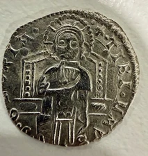 1382 - 1400 A.D. Italian States - Venice, Doge Antonio Veneiro Silver Grosso 🔥