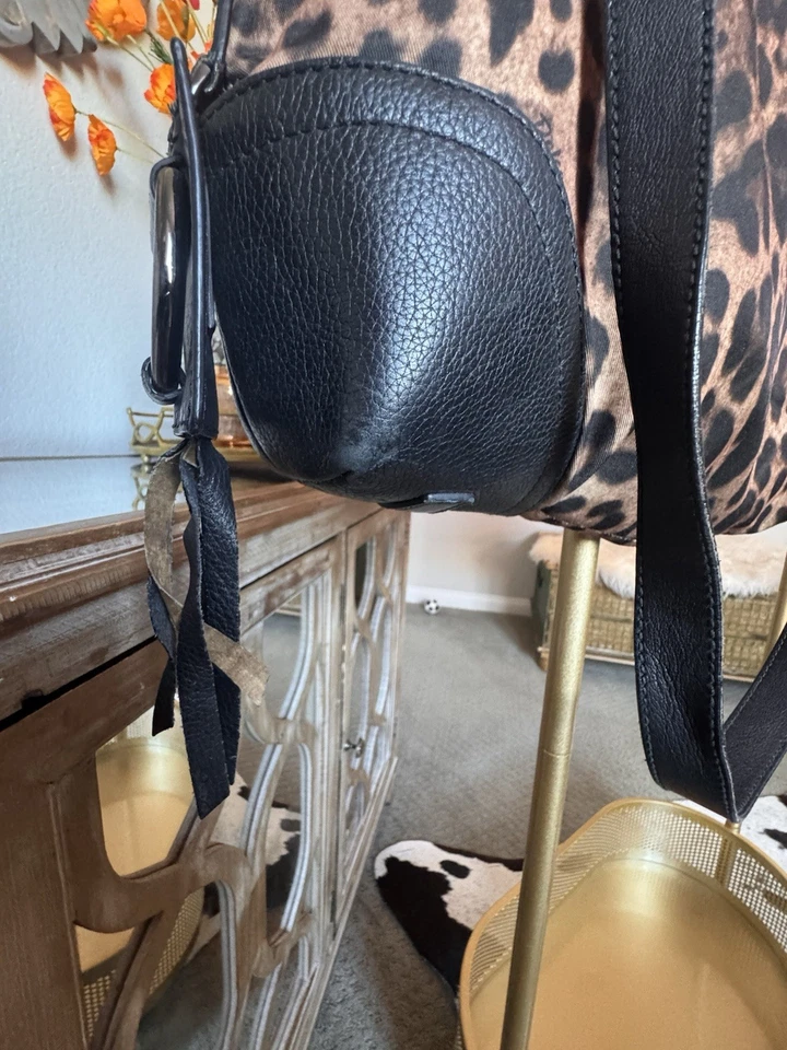 Bolso de Mano Dolce & Gabbana Signature Cuero Estampado Leopardo Lona y Cuero Foto 2 de 4