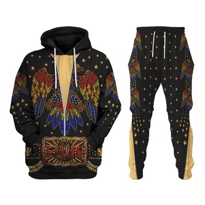 Elvis Aloha Costume from Hawaii Hoodie Sweatpants Fan Gift