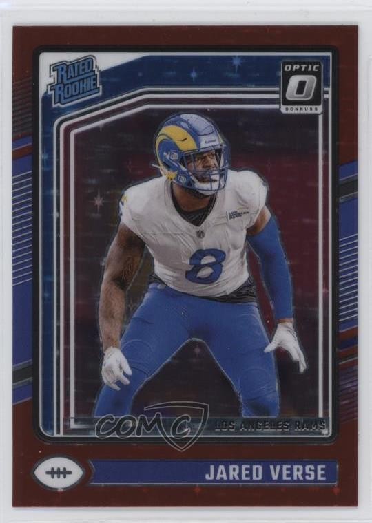 2024 Panini Donruss Optic Rated Rookie Red Stars Prizm Jared Verse #242 y0y