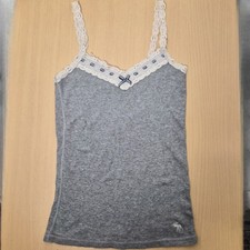 Abecrombie Kids Gray Cotton Lace Ribbon Bella Swan Core Petite Tank Top S