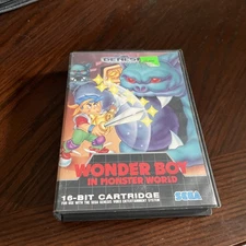 Wonder Boy in Monster World (Sega Genesis, 1990) w/ Case - Authentic 