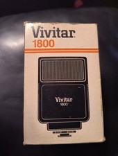 Vivitar 1800 Electronic Flash 35 mm Camera Shoe Mount NOS VTG