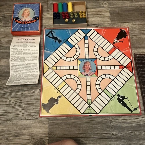Pollyanna Vintage Board Game Parker Brothers 1940 Complete W/ Instructions