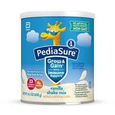 (Pack Of 2 Cans) PediaSure Grow & Gain Shake Mix Powder, Vanilla 14.1 Ounce