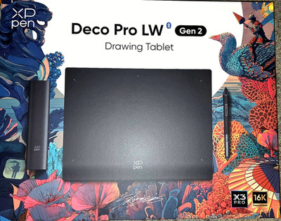 XPPen Grafiktablett, Deco Pro LW (2. Generation) Bluetooth 5.0 Grafiktablett