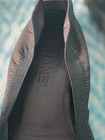Authentic Women’s Brown/Black Leather Cap Toe Logo Slip-On Ballet Flats EU 40 — photo 4