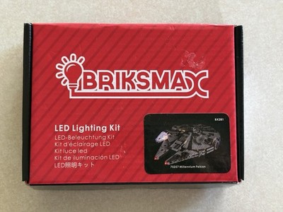Briksmax LED Lighting Kit Star Wars Millennium Falcon #75257 Open Box Complete