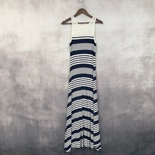 Pixley Striped Maxi Sundress Size X-Small Lace Stretch Nautical Preppy Coastal