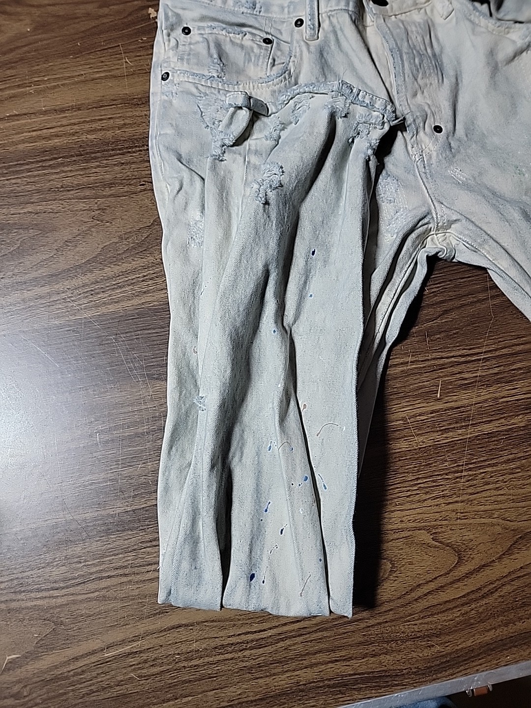 PRPS Designer Paint Splatter Button Fly Denim Jea… - image 5