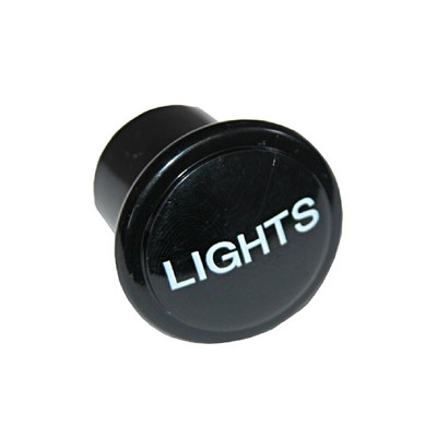 Omix-ADA 17234.02 Black Headlight ''Lights'' Switch Knob for CJ-3/CJ-3B/CJ-5/CJ-6