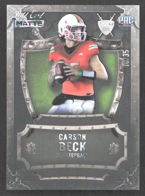 CZC814 - 2025 Wild Card Matte - Weekend Warrior - Carson Beck - /35