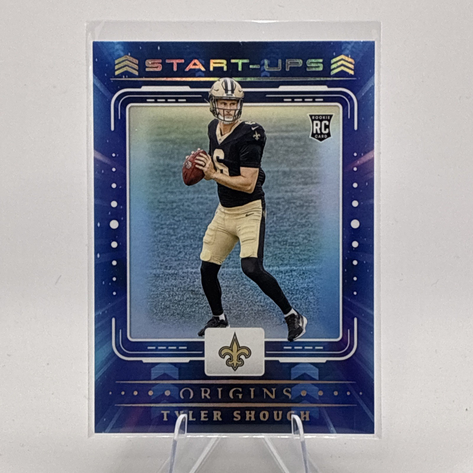 2025 Panini Origins Start-Ups Tyler Shough #19 (RC) Saints
