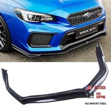 New Front Bumper Lips Compatible with Subaru WRX STI Sedan Carbon Fiber Look