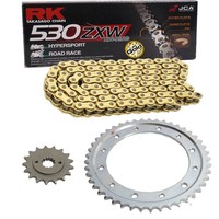 Kettensatz Honda CBR 600 F 87-90 Kette RK GB 530 ZXW 110 Gold Offen 15/43