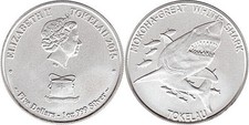 2015 Tokelau 1 Oz .999 Fine Silver Great White Shark  ~~ Pristine ~ W/ Capsule