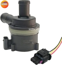 Auxiliary Electric Coolant Water Pump+Plug For VW Touareg AUDI A6 Q5#059121012B#