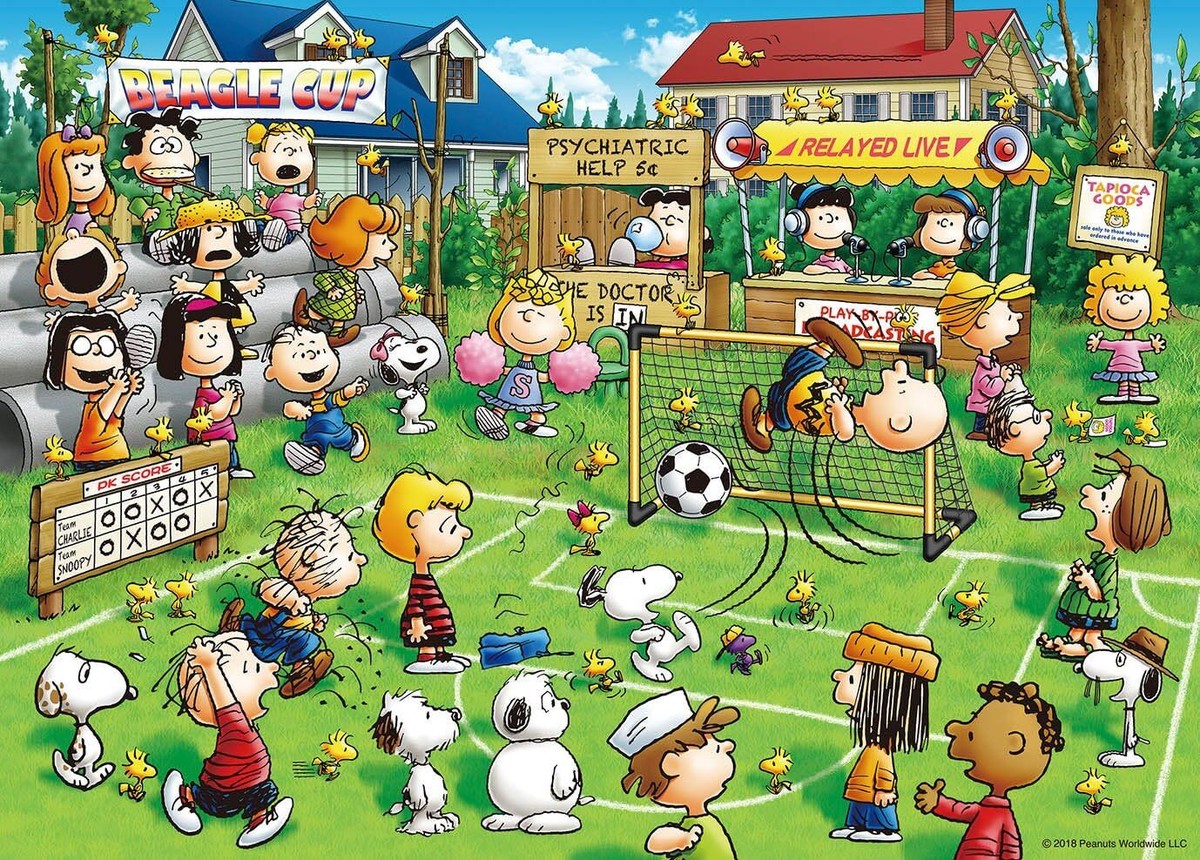 500-piece jigsaw puzzle PEANUTS Snoopy soccer (38x53cm) | eBay