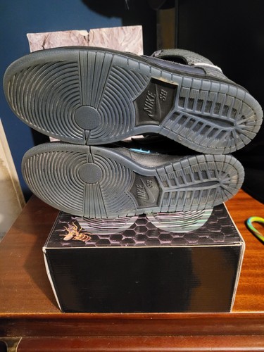 Size 9 Nike x Black Sheep SB Dunk High Black Hornet [BQ6827-001] Special Box - Picture 6 of 8