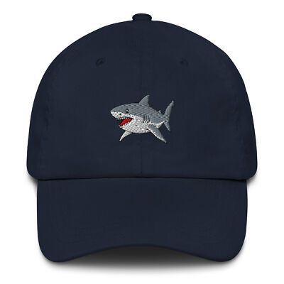 Great White Shark Embroidered hat | eBay