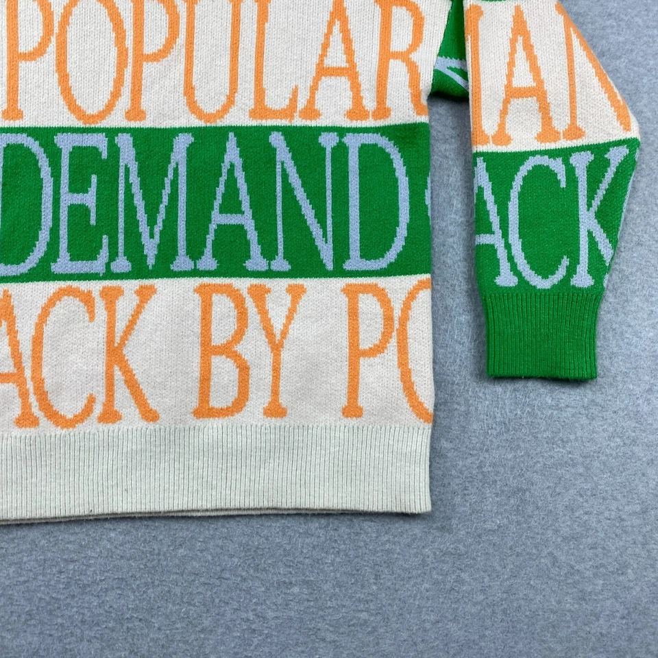 Quiksilver 毛衣男式小号 S 多色套衫背面 Popular Demand Peace 出品 — 第 4/4 张图片