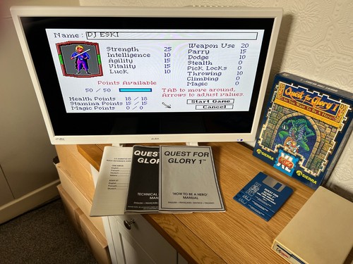 Sierra Quest for Glory 1 Amiga Game - Fully Working -👽👾Retro Gift Idea👾👽 - Afbeelding 4 van 24