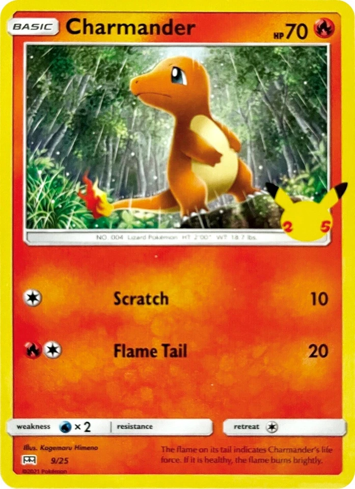 Charmander 009/025 McDonald's 25 aniversario