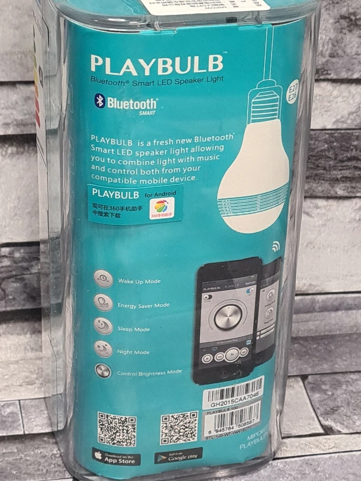 Mipow PLAYBULB Bluetooth Wireless Smart LED Speaker Light Bulb E27/26 - Image 2 of 4