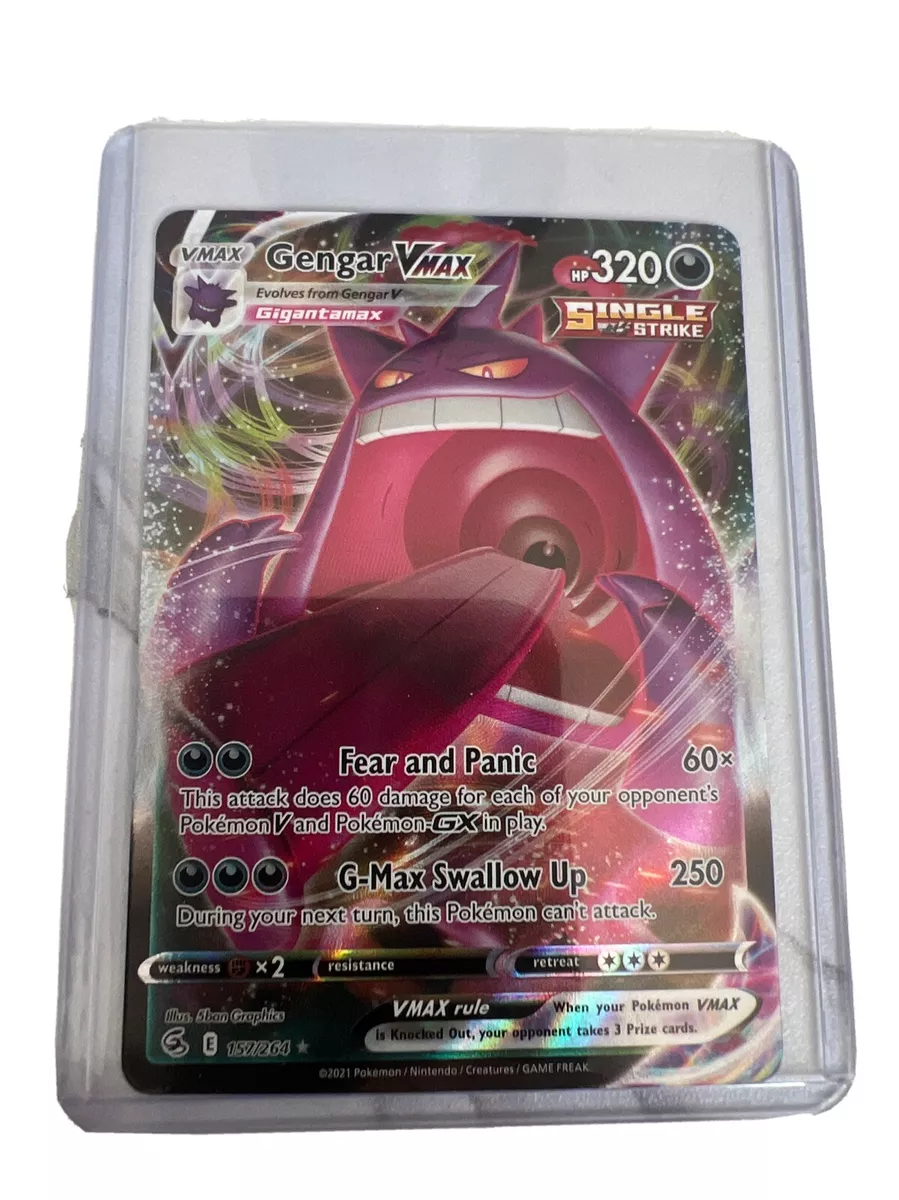 Gengar Vmax 157/264 Fusion Strike NM Full Art Ultra Rare Pokemon Card