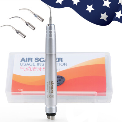 4Holes Dental Ultrasonic Air Scaler Handpiece Sonic Perio Hygienist with 3tip SA