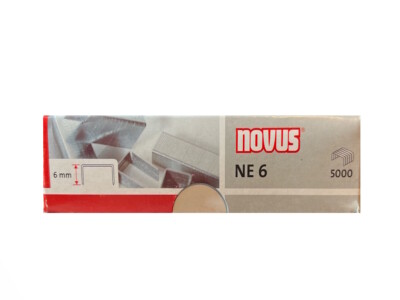 5.000 Novus NE 6 Heftklammern 6mm Tacker-Nadeln Stahl verzinkt