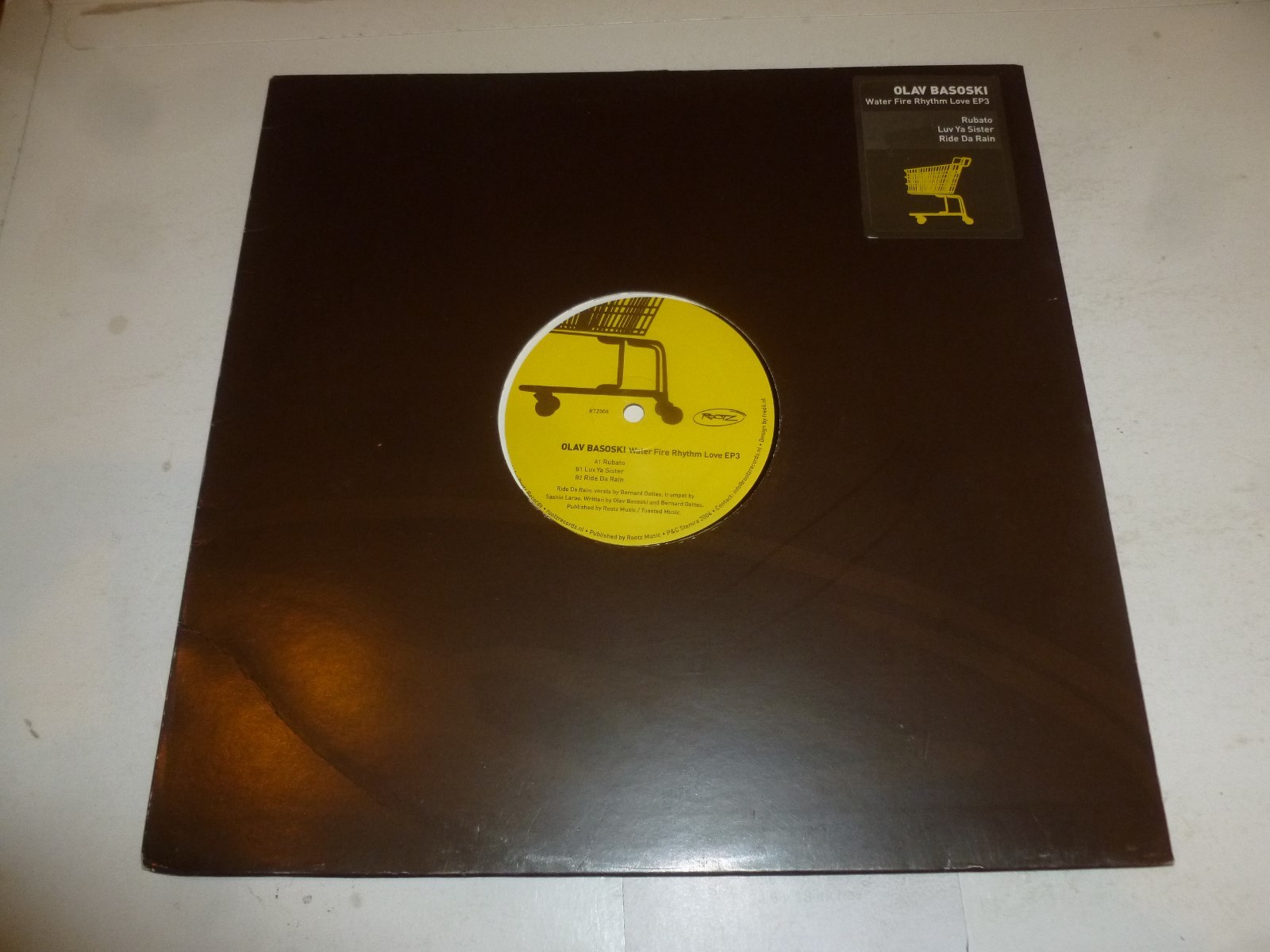 OLAV BASOSKI - Water fire rhythm love EP3 - 2004 UK 3-track 12" Vinyl Single