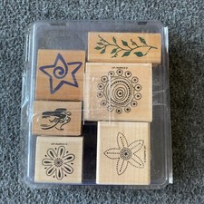 stampin up stampendous rubber stamped posh impressions lot of 6 misc. stamps