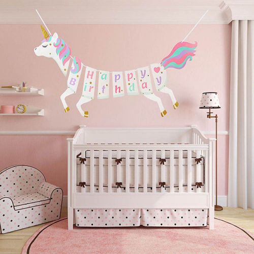 Unicorn Birthday Theme Party Decoration, Cake & Cupcake Topper, Banner, Balloon - Picture 19 of 24