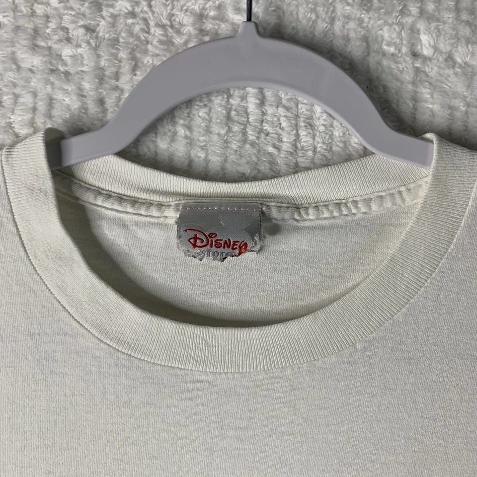 Camiseta De Colección Disney Para Hombre Grande Tiger Whinie The Pooh Blanca Hecha en EE. UU. Foto 3 de 4