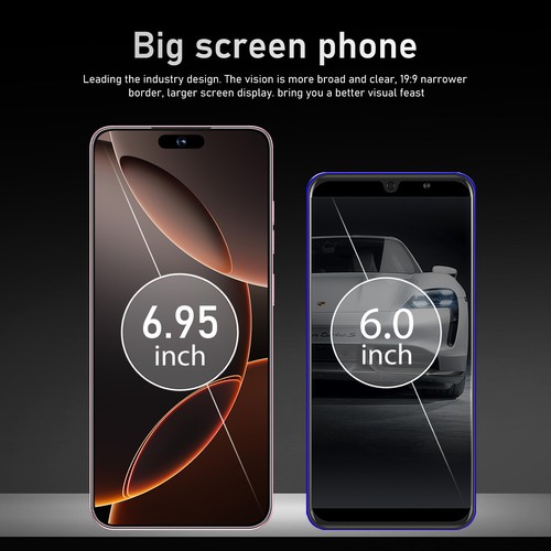 4G 64GB 2024 NEW Dual SIM Mobile Phone Android Smartphone i16 Pro Max Unlocked - Picture 2 of 25