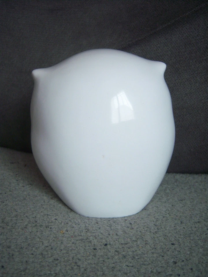 CHOUETTE en céramique 14cm (déco art sculpture statue design hibou) - Photo 4/4