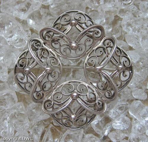 Brooch Silver Brooch Brooch Needle Pin 835 Silver Art Nouveau Antique - Picture 1 of 7