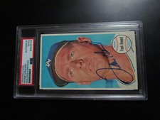 1963 Topps Giants Frank Howard Signed Card PSA Encapsulated 