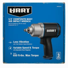 Hart 665064639 1/2" Composite Body Air Impact Wrench Pneumatic