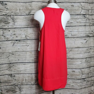 strapless open back dress Luscious | Red High-Neck Maxi Dress with Drop-Waist and Bow Detail
