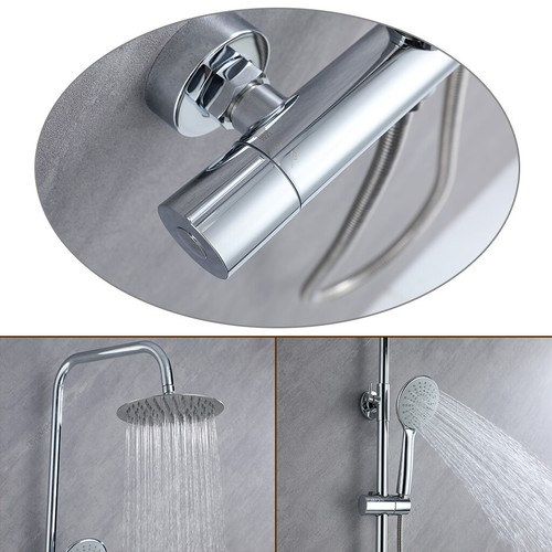 AICA Colonna doccia con miscelatore termostatico, rubinetto doccia 280x40mm - Foto 11 di 56