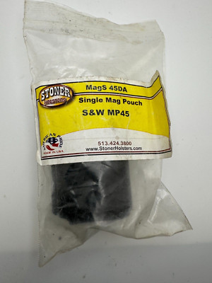 Stoner Magazine Pouch Double Stack S&W 45 M&P Leather DA-45 duty belt holster