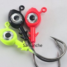 10Pcs Jig Heads Big eyes Fishing Hooks Jigs Bass Crappie Trout 1/6oz - 1/2oz