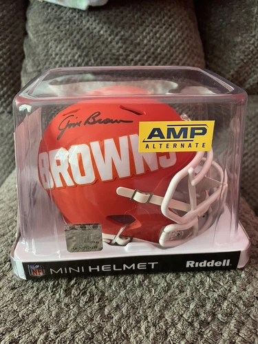 Jim Brown PSA Certified Autographed Mini Helmet Cleveland Browns