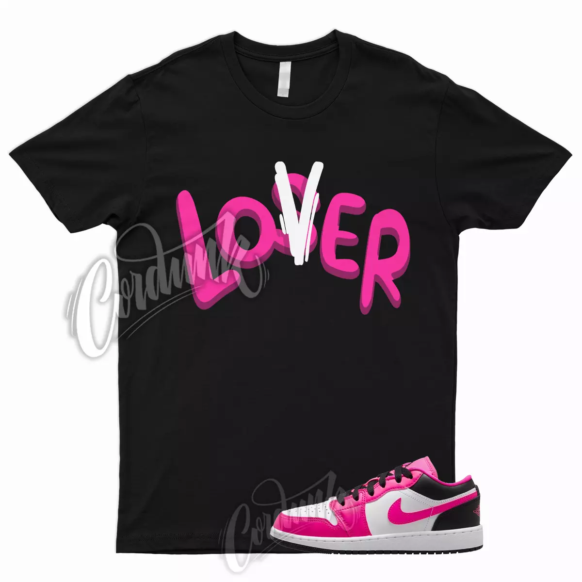 Pink and black jordan clearance shirt